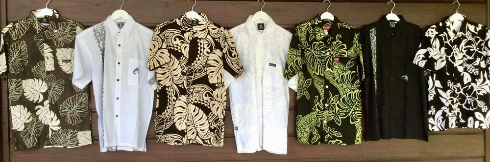 Chemises tahitiennes. Prêt-à-porter polynésien.