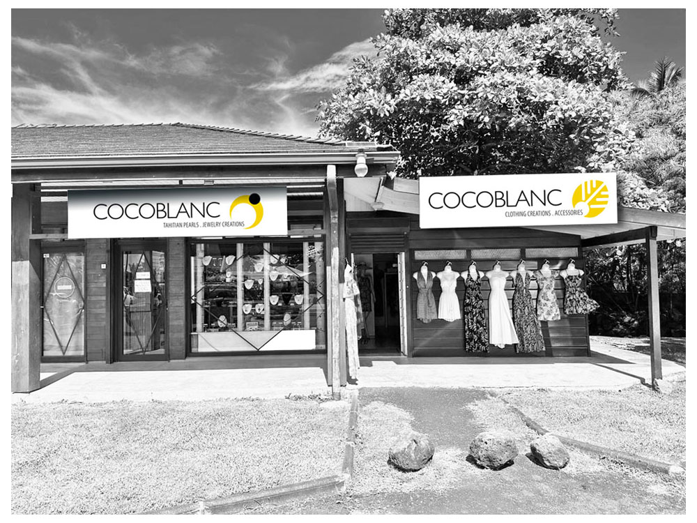 Cocoblanc Boutique - Pearls, jewelry and clothing of tropical inspiration - Tumai Center- Moorea - French Polynesia