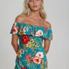 Robe SYLVIA faite main – élégance tropicale et coupe fluide. Création exclusive COCOBLANC à découvrir à Moorea, Polynésie française.