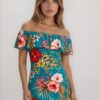 Robe SYLVIA faite main – élégance tropicale et coupe fluide. Création exclusive COCOBLANC à découvrir à Moorea, Polynésie française.